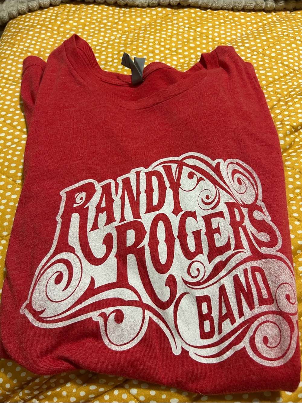 Randy Rogers Band Red Graphic Short Sleeve Tee
